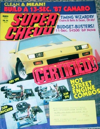 SUPER CHEVY 1993 MAR - TIMING CHAIN/GEARS, RAT 66'S